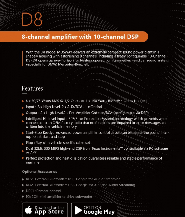 Amplificator MUSWAY D8 DSP [3]