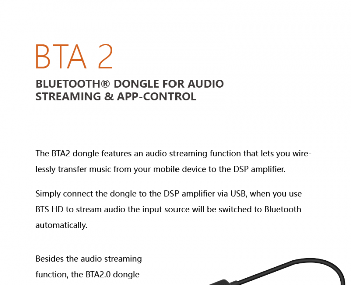 BLUETOOTH BTA 2 MUSWAY Tune12, DSP68 si M12 [2]