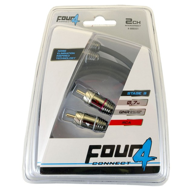 Cablu RCA 2 canale  Four STAGE3 0,75 metri [3]