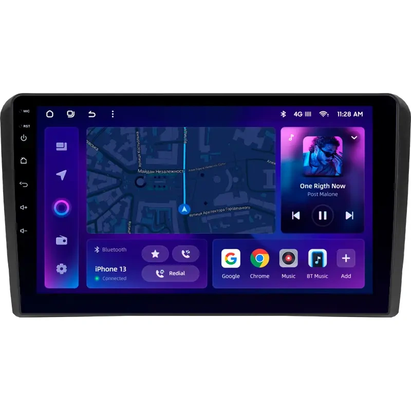 Navigatie Auto MOSS M2 Audi A3 8P 2004-2013 4+32GB 9" IPS Octa-core 1.6Ghz, Android 4G Bluetooth 5.1 DSP [1]