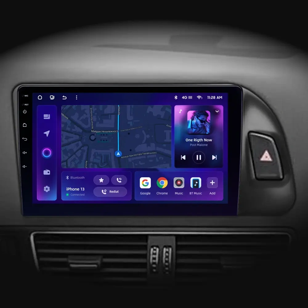 Navigatie Auto MOSS M2 Audi Q5 8R 2008-2017 4+64GB 9" IPS Octa-core 1.6Ghz, Android 4G Bluetooth 5.1 DSP [2]