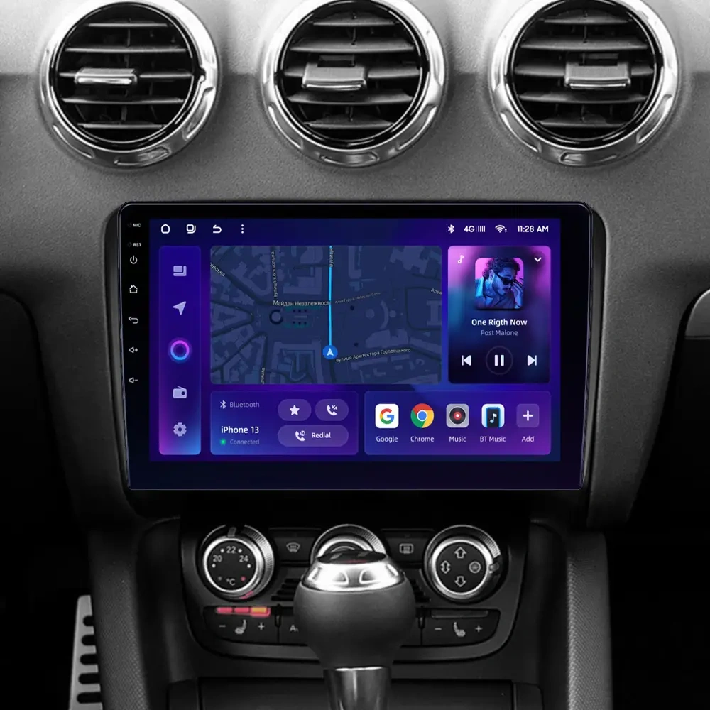 Navigatie Auto MOSS M2 Audi TT 8J 2006-2014 4+64GB 9" IPS Octa-core 1.6Ghz, Android 4G Bluetooth 5.1 DSP [2]