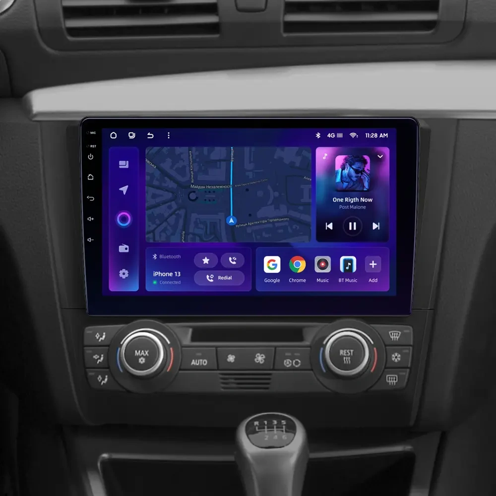 Navigatie Auto MOSS M2 BMW Seria 1 E88 2004-2013 4+32GB 9" IPS Octa-core 1.6Ghz, Android 4G Bluetooth 5.1 DSP [2]