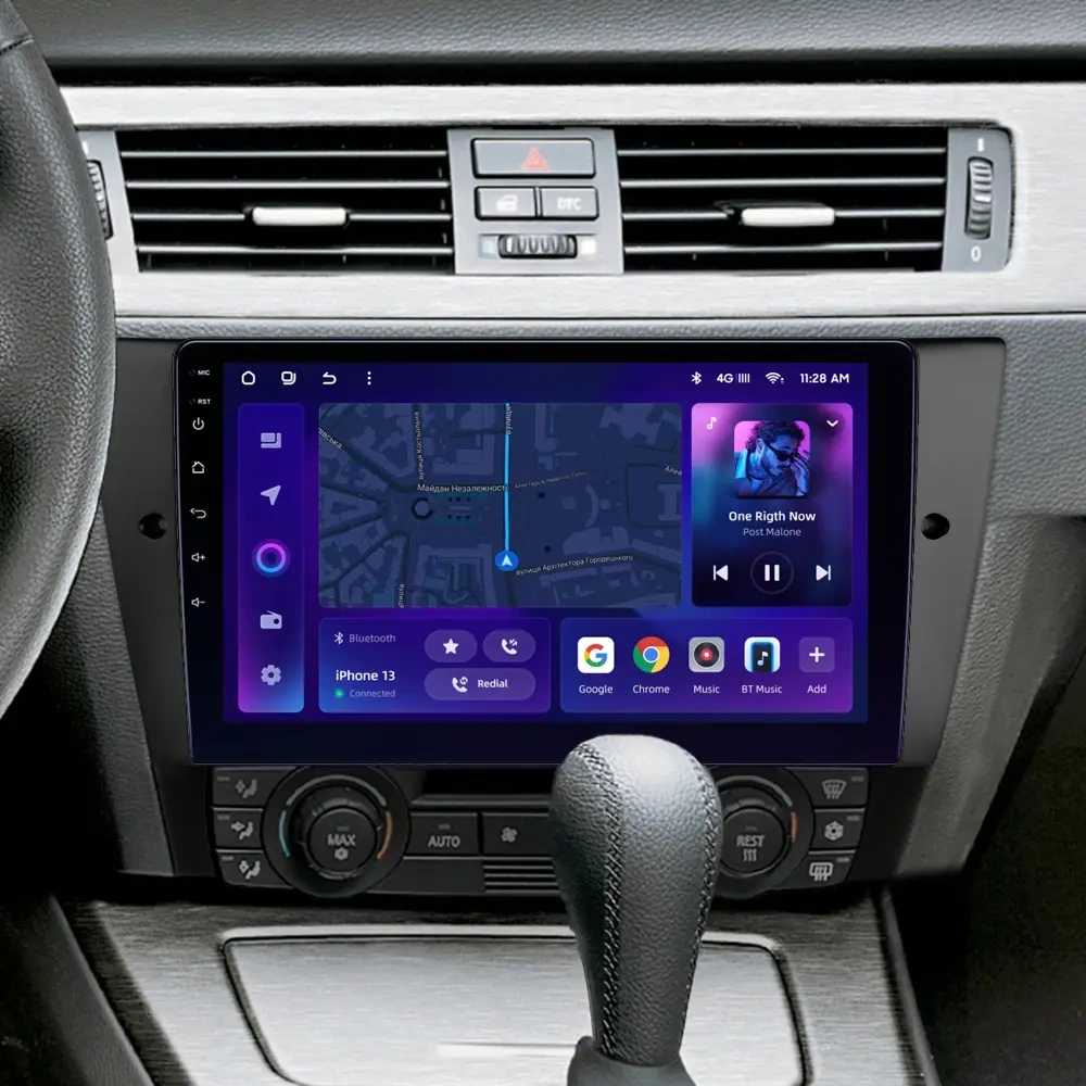 Navigatie Auto MOSS M2 BMW Seria 3 E90 2005-2013 4+64GB 9" IPS Octa-core 1.6Ghz, Android 4G Bluetooth 5.1 DSP [2]