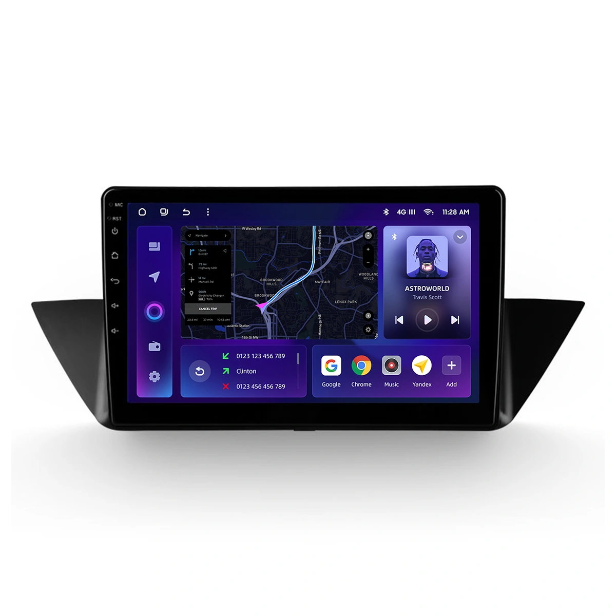 Navigatie Auto MOSS M2 BMW X1 E84 2010-2015 4+64GB 10" IPS Octa-core 1.6Ghz, Android 4G Bluetooth 5.1 DSP [1]