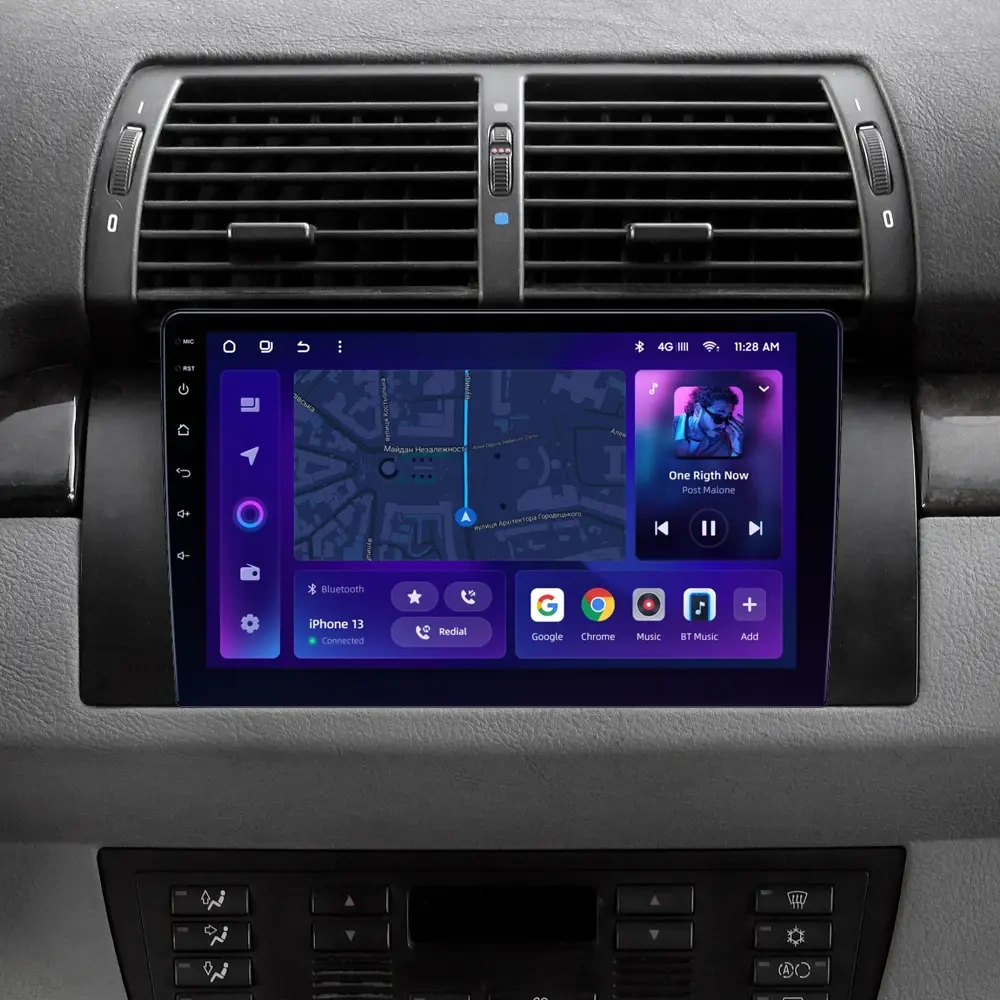 Navigatie Auto MOSS M2 BMW X5 E53 1999-2006 4+64GB 9" IPS Octa-core 1.6Ghz, Android 4G Bluetooth 5.1 DSP [2]