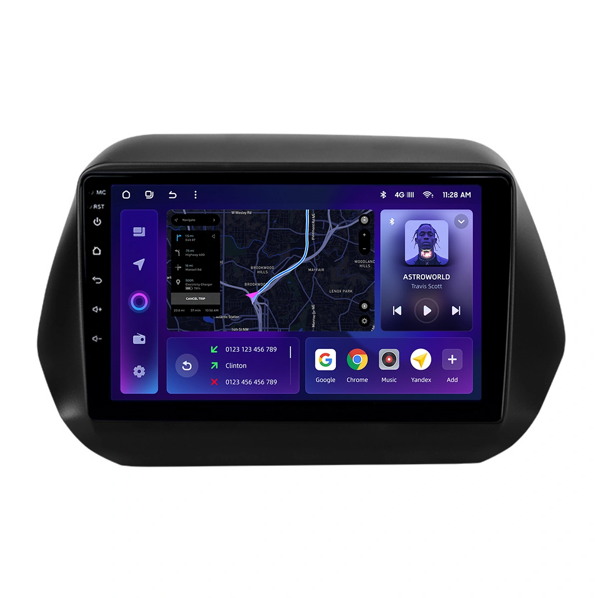 Navigatie Auto MOSS M2 Chevrolet Camaro 2016-2024 4+64GB 9" IPS Octa-core 1.6Ghz, Android 4G Bluetooth 5.1 DSP [1]