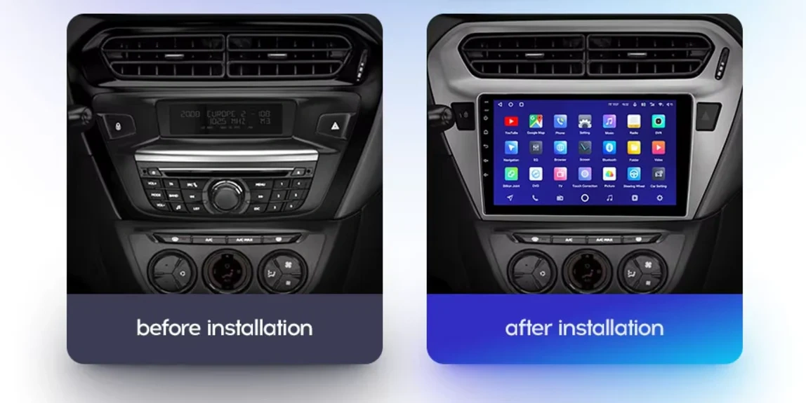 Navigatie Auto MOSS M2 Citroen C-Elysee 2012-2016 4+32GB 9" IPS Octa-core 1.6Ghz, Android 4G Bluetooth 5.1 DSP [2]