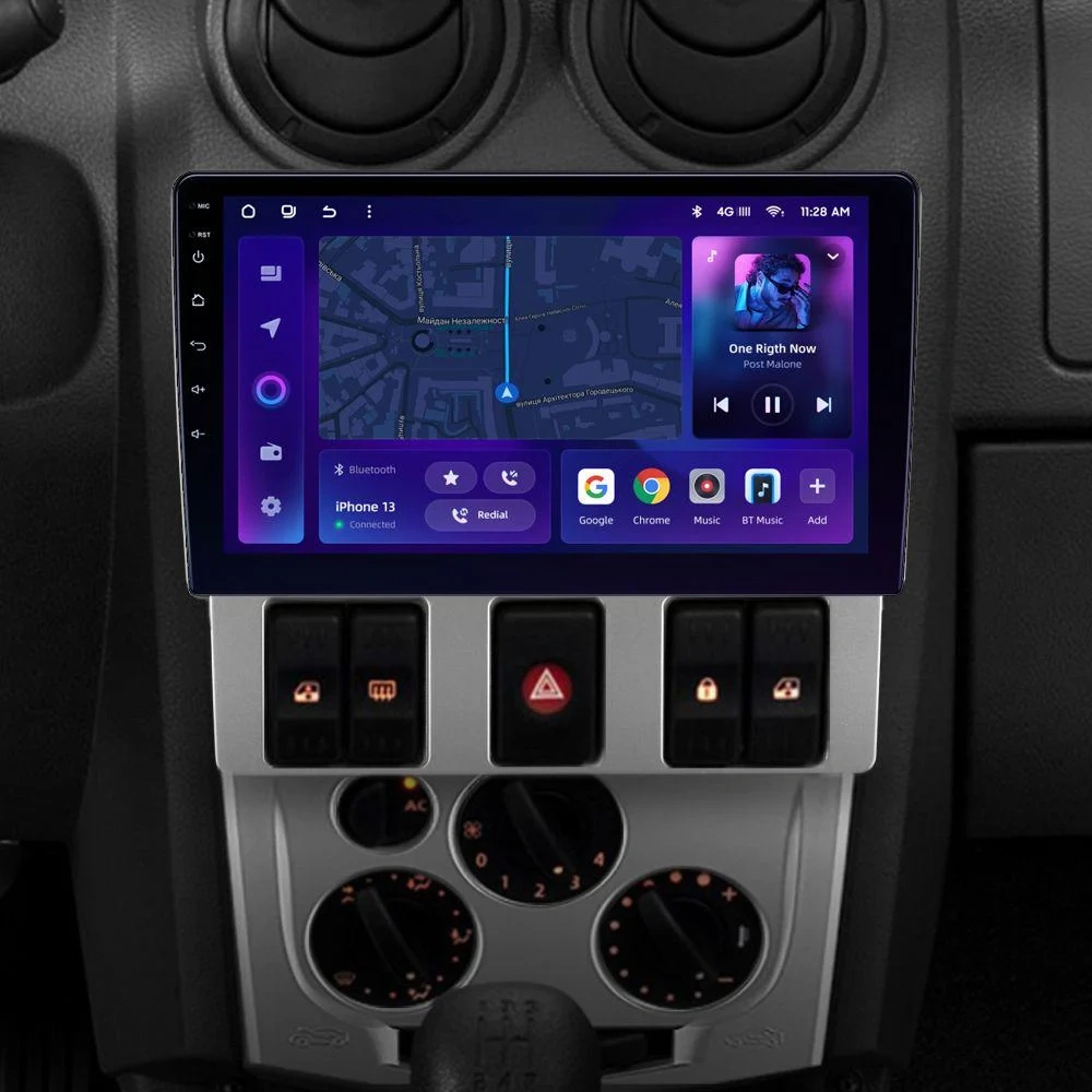 Navigatie Auto MOSS M2 Dacia Logan 1 2004-2008 4+64GB 9" IPS Octa-core 1.6Ghz, Android 4G Bluetooth 5.1 DSP [2]