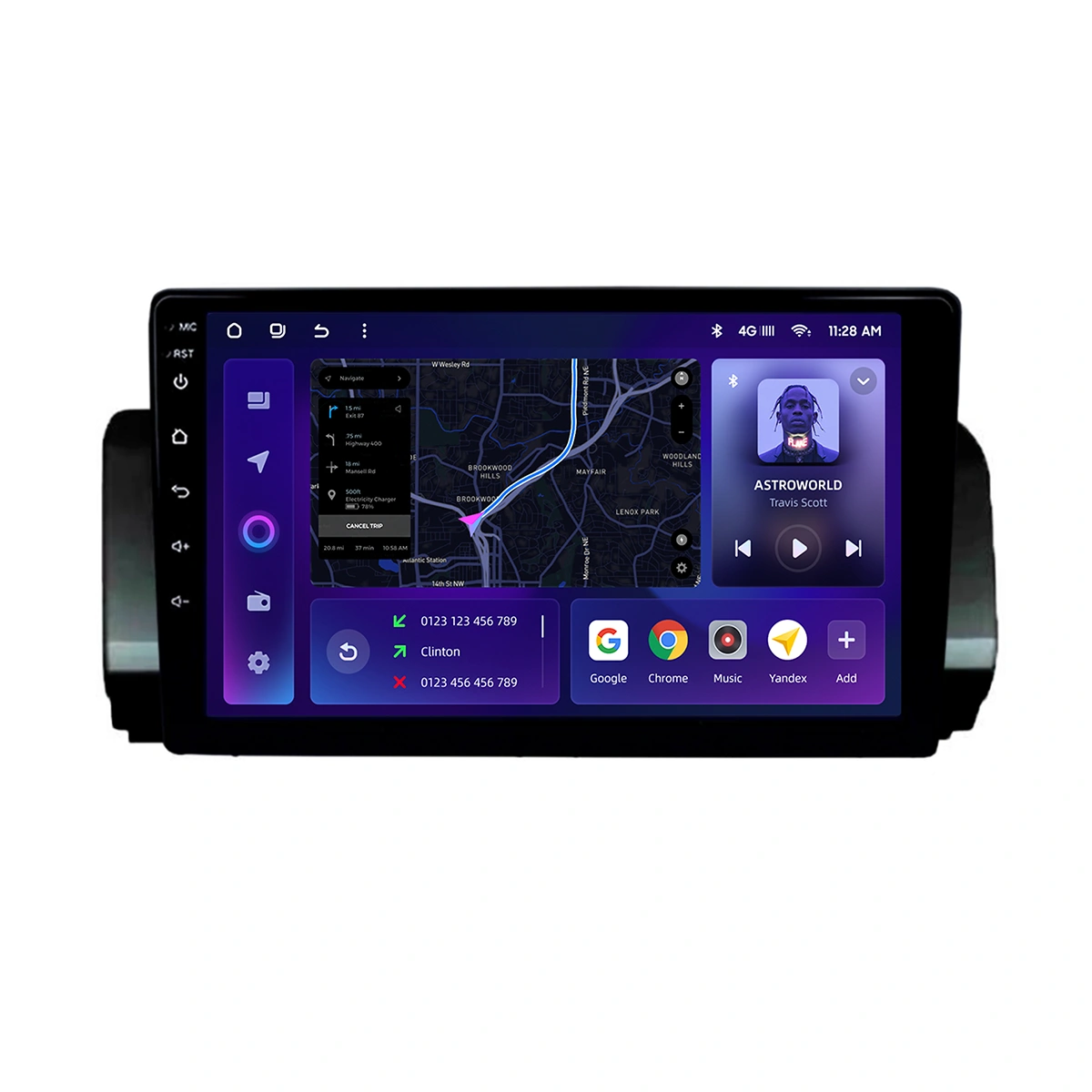 Navigatie Auto MOSS M2 Dacia Logan 3 2021-2024 4+64GB 10.2" IPS Octa-core 1.6Ghz, Android 4G Bluetooth 5.1 DSP [1]