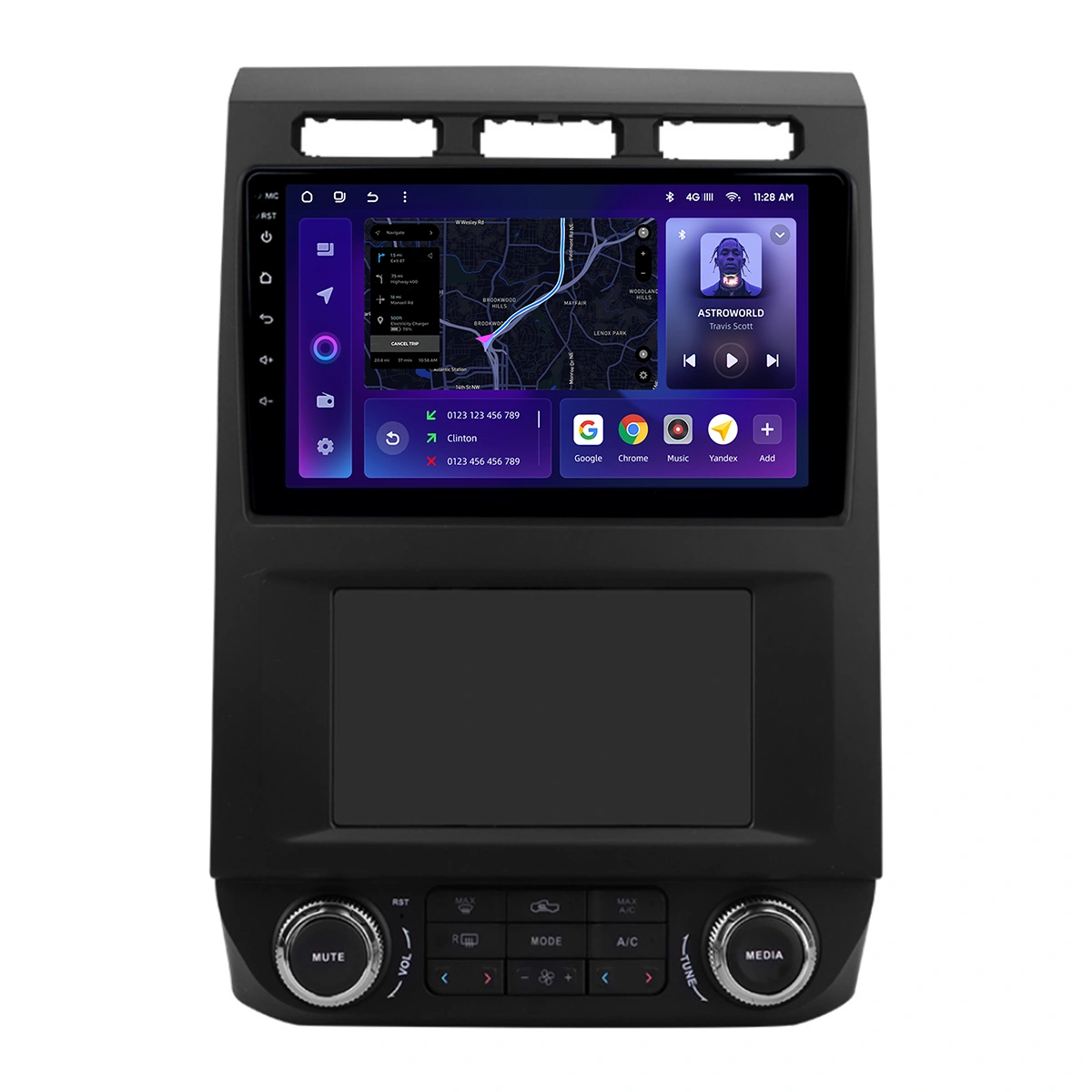 Navigatie Auto MOSS M2 Ford F150 2015-2020 4+32GB 9" IPS Octa-core 1.6Ghz, Android 4G Bluetooth 5.1 DSP [1]