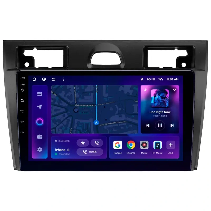 Navigatie Auto MOSS M2 Ford Fiesta 5 2002-2008 4+64GB 9" IPS Octa-core 1.6Ghz, Android 4G Bluetooth 5.1 DSP [1]