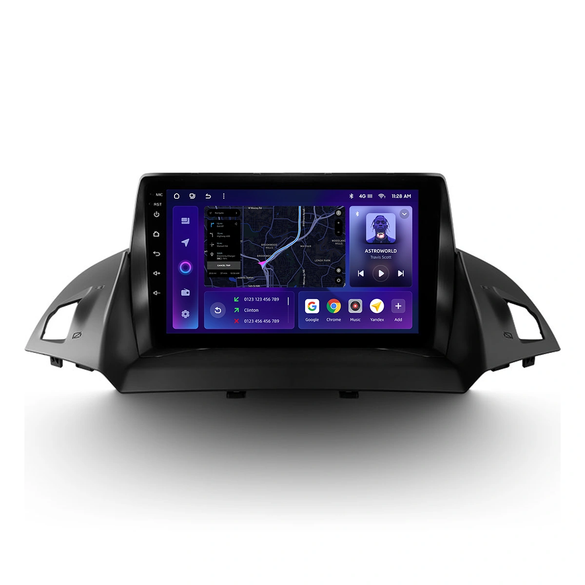 Navigatie Auto MOSS M2 Ford Kuga 2013-2019 4+32GB 9" IPS Octa-core 1.6Ghz, Android 4G Bluetooth 5.1 DSP [1]