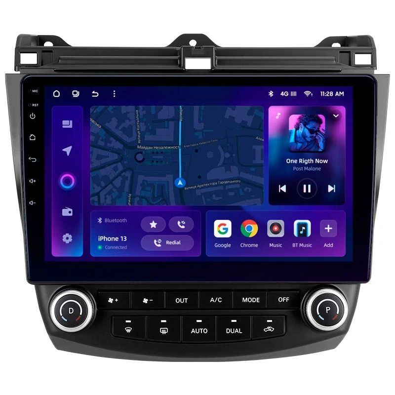 Navigatie Auto MOSS M2 Honda Accord 7 2002-2008 4+64GB 10" IPS Octa-core 1.6Ghz, Android 4G Bluetooth 5.1 DSP [1]