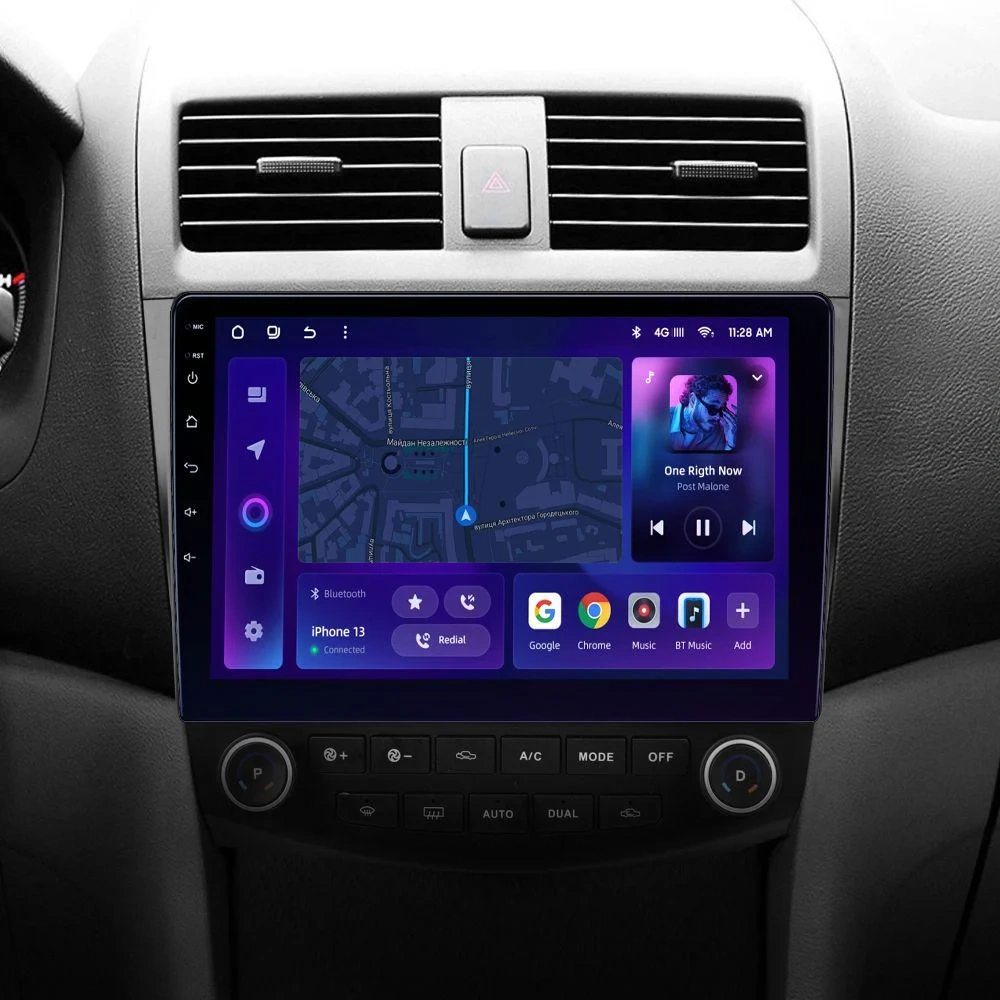 Navigatie Auto MOSS M2 Honda Accord 7 2002-2008 4+64GB 10" IPS Octa-core 1.6Ghz, Android 4G Bluetooth 5.1 DSP [2]
