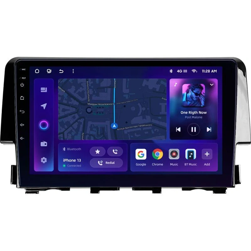 Navigatie Auto MOSS M2 Honda Civic 10 2015-2020 4+32GB 9" IPS Octa-core 1.6Ghz, Android 4G Bluetooth 5.1 DSP [1]