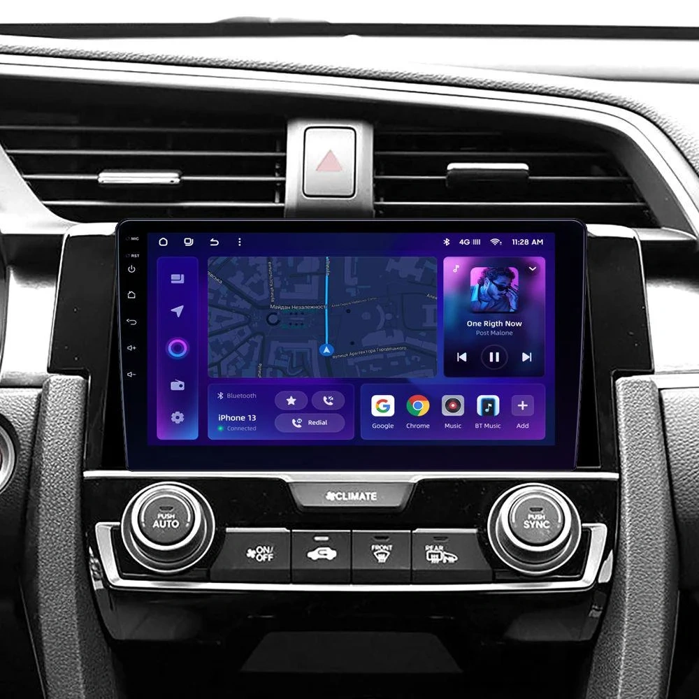Navigatie Auto MOSS M2 Honda Civic 10 2015-2020 4+32GB 9" IPS Octa-core 1.6Ghz, Android 4G Bluetooth 5.1 DSP [2]