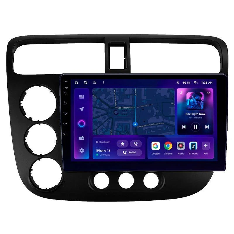 Navigatie Auto MOSS M2 Honda Civic 7 2001-2005 4+32GB 9" IPS Octa-core 1.6Ghz, Android 4G Bluetooth 5.1 DSP [1]