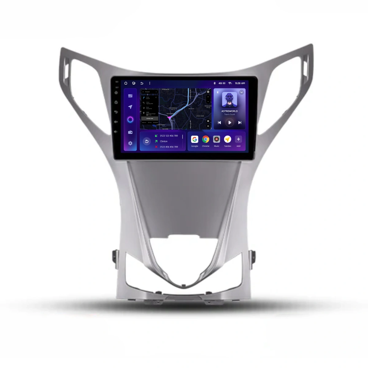 Navigatie Auto MOSS M2 Hyundai Azera 2011-2014 4+64GB 9" IPS Octa-core 1.6Ghz, Android 4G Bluetooth 5.1 DSP [1]