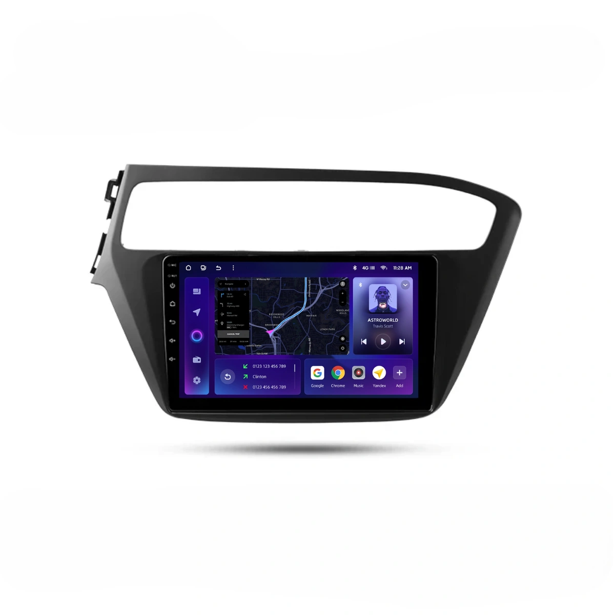 Navigatie Auto MOSS M2 Hyundai i20 2018-2020 4+64GB 9" IPS Octa-core 1.6Ghz, Android 4G Bluetooth 5.1 DSP [1]