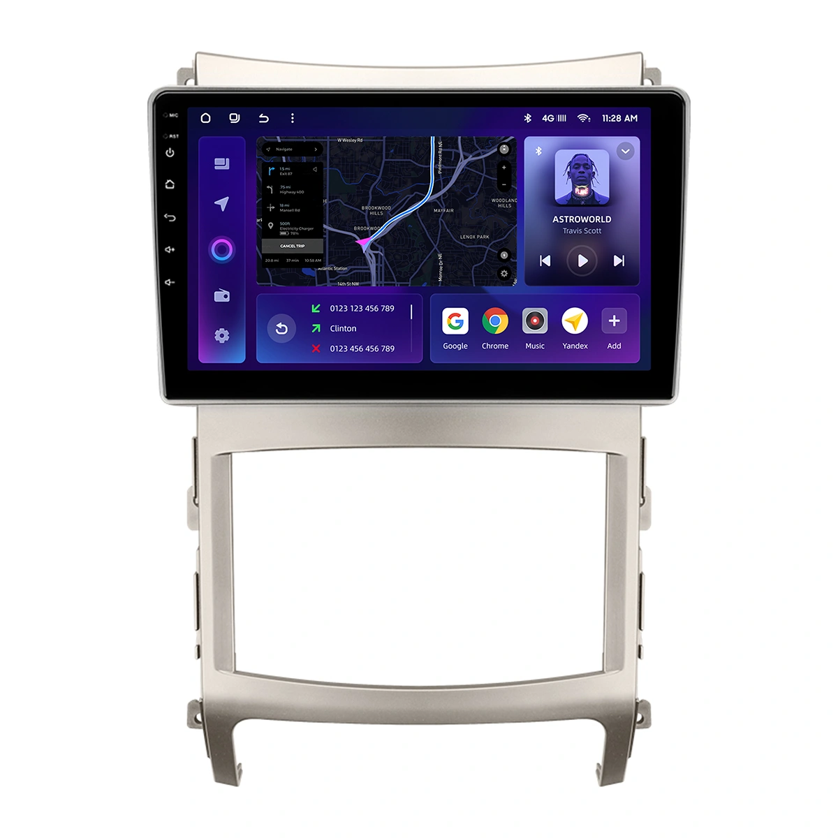 Navigatie Auto MOSS M2 Hyundai ix55 2006-2015 4+32GB 9" IPS Octa-core 1.6Ghz, Android 4G Bluetooth 5.1 DSP [1]