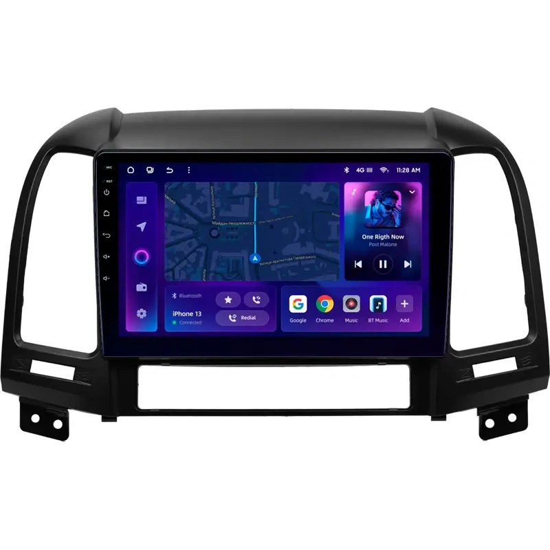 Navigatie Auto MOSS M2 Hyundai Santa Fe 2 2007-2012 4+32GB 9" IPS Octa-core 1.6Ghz, Android 4G Bluetooth 5.1 DSP [1]