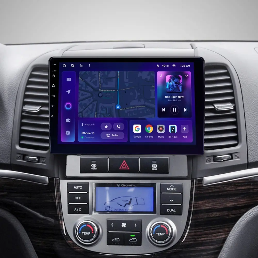 Navigatie Auto MOSS M2 Hyundai Santa Fe 2 2007-2012 4+64GB 9" IPS Octa-core 1.6Ghz, Android 4G Bluetooth 5.1 DSP [2]