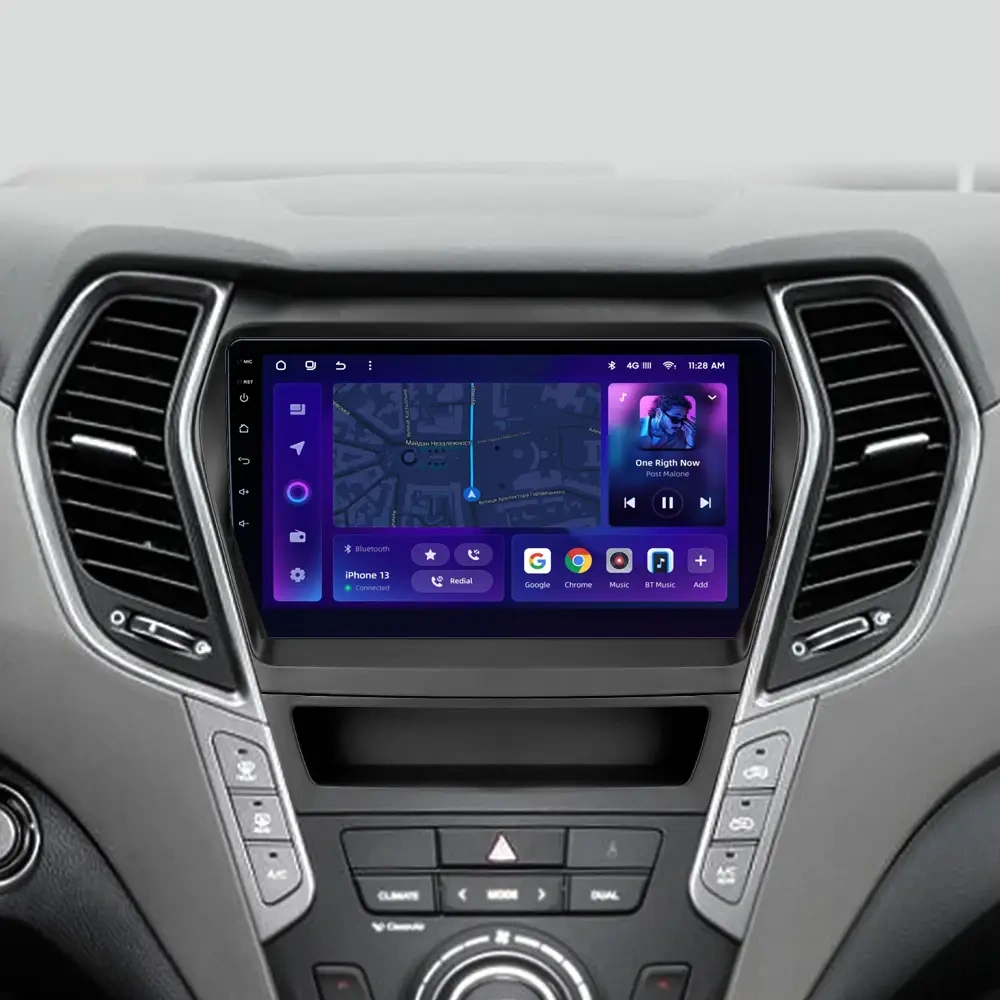 Navigatie Auto MOSS M2 Hyundai Santa Fe 3 2013-2018 4+64GB 9" IPS Octa-core 1.6Ghz, Android 4G Bluetooth 5.1 DSP [2]