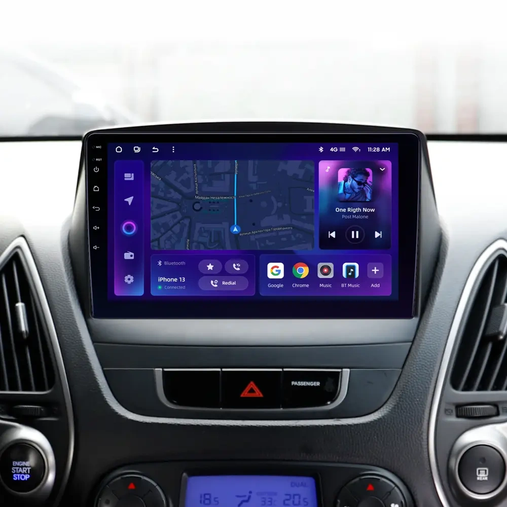 Navigatie Auto MOSS M2 Hyundai Tucson 2 2009-2015 4+64GB 9" IPS Octa-core 1.6Ghz, Android 4G Bluetooth 5.1 DSP [2]