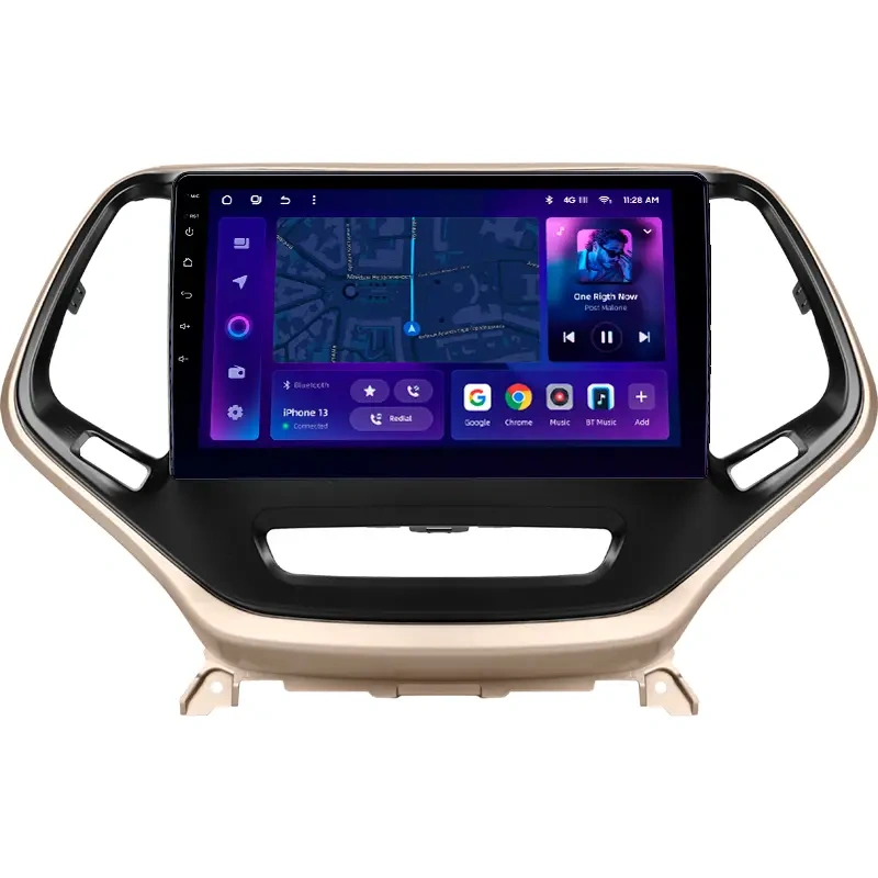 Navigatie Auto MOSS M2 Jeep Cherokee 5 2015-2018 4+64GB 10" IPS Octa-core 1.6Ghz, Android 4G Bluetooth 5.1 DSP [1]