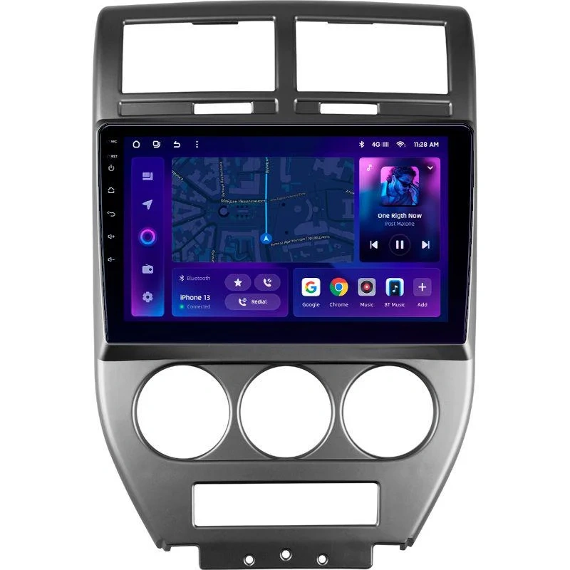 Navigatie Auto MOSS M2 Jeep Compass 1 2006-2010 4+64GB 10" IPS Octa-core 1.6Ghz, Android 4G Bluetooth 5.1 DSP [1]