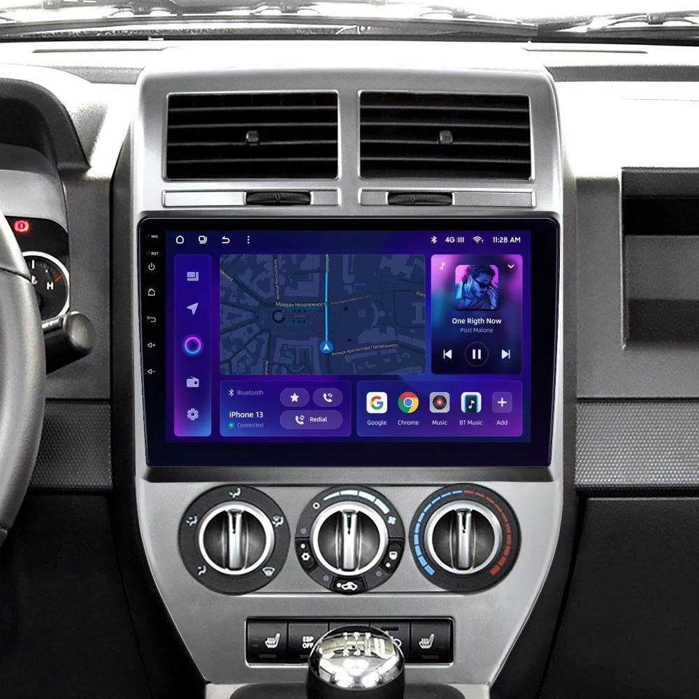 Navigatie Auto MOSS M2 Jeep Compass 1 2006-2010 4+64GB 10" IPS Octa-core 1.6Ghz, Android 4G Bluetooth 5.1 DSP [2]