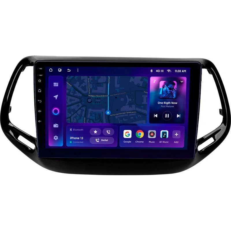 Navigatie Auto MOSS M2 Jeep Compass 2 2016-2018 4+32GB 10" IPS Octa-core 1.6Ghz, Android 4G Bluetooth 5.1 DSP [1]