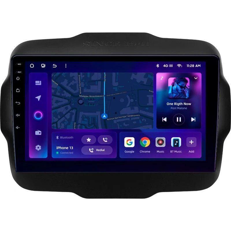 Navigatie Auto MOSS M2 Jeep Renegade 2014-2018 4+64GB 9" IPS Octa-core 1.6Ghz, Android 4G Bluetooth 5.1 DSP [1]