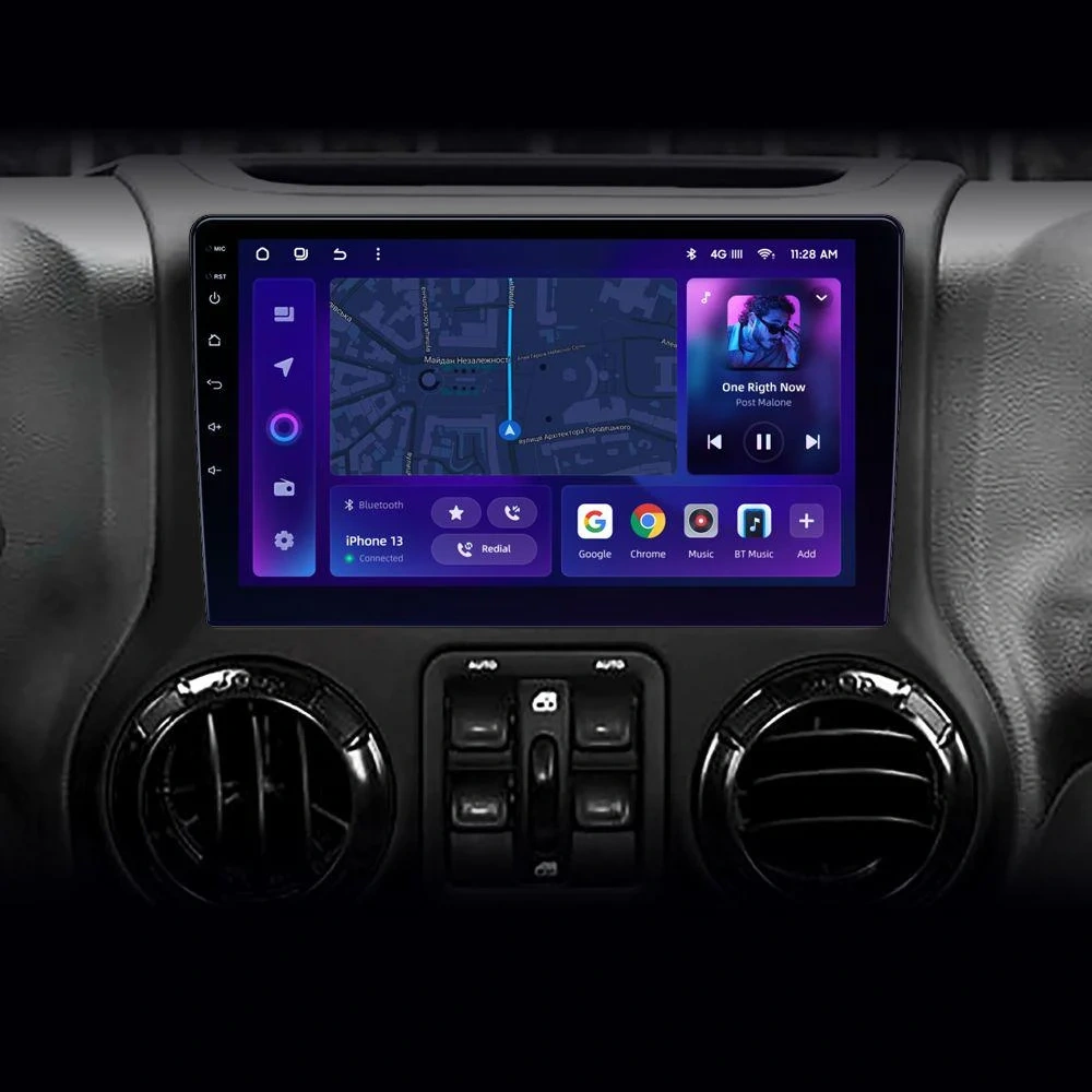 Navigatie Auto MOSS M2 Jeep Wrangler 3 2010-2018 4+64GB 10" IPS Octa-core 1.6Ghz, Android 4G Bluetooth 5.1 DSP [2]