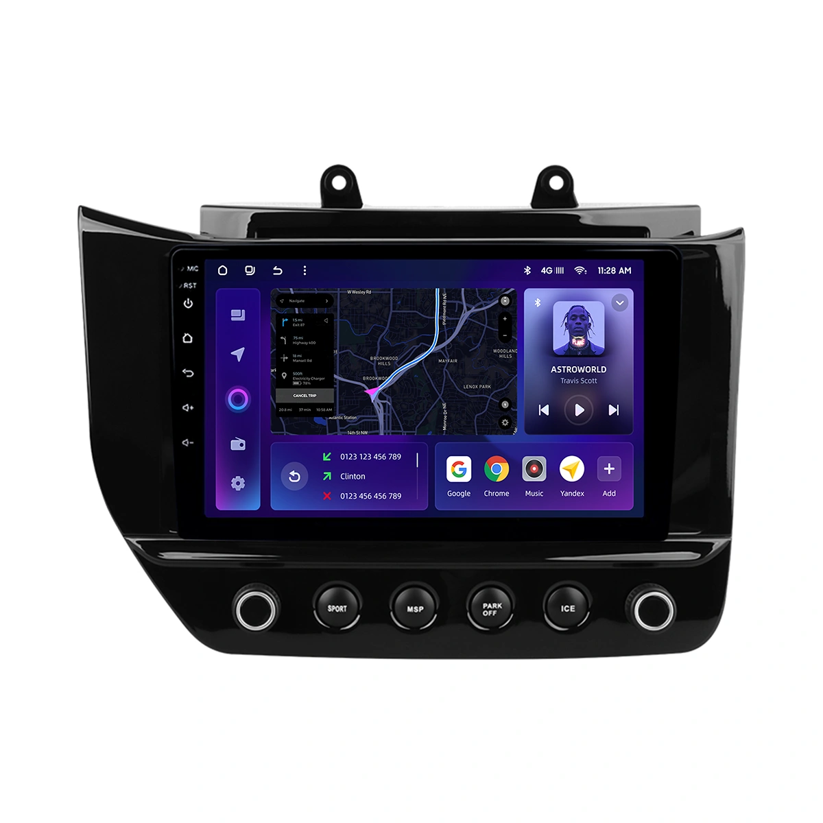Navigatie Auto MOSS M2 Maserati GranTurismo 2007-2019 4+32GB 9" IPS Octa-core 1.6Ghz, Android 4G Bluetooth 5.1 DSP [1]
