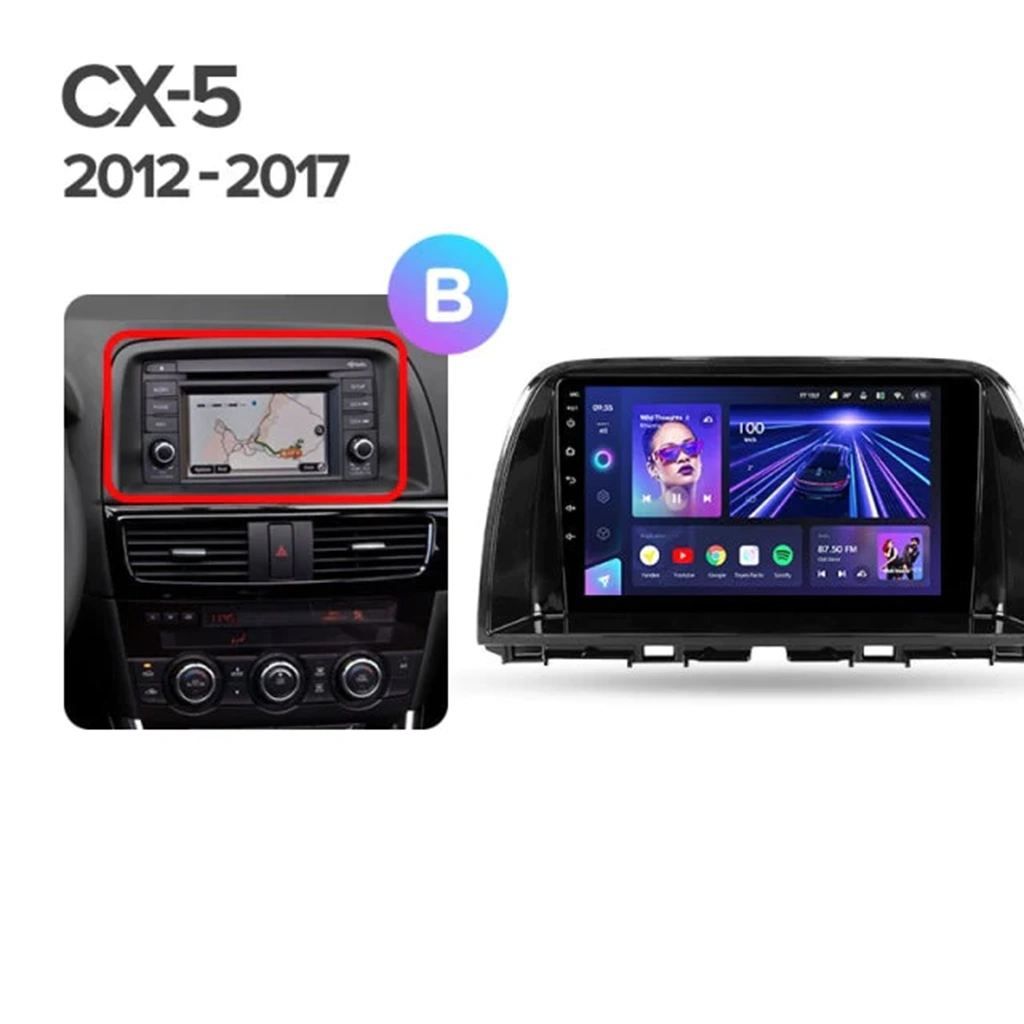 Navigatie Auto MOSS M2 Mazda CX-5 2012-2015 4+64GB 9" IPS Octa-core 1.6Ghz, Android 4G Bluetooth 5.1 DSP [7]