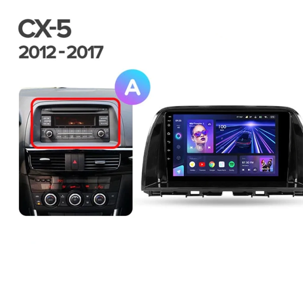Navigatie Auto MOSS M2 Mazda CX-5 2012-2015 4+64GB 9" IPS Octa-core 1.6Ghz, Android 4G Bluetooth 5.1 DSP [6]
