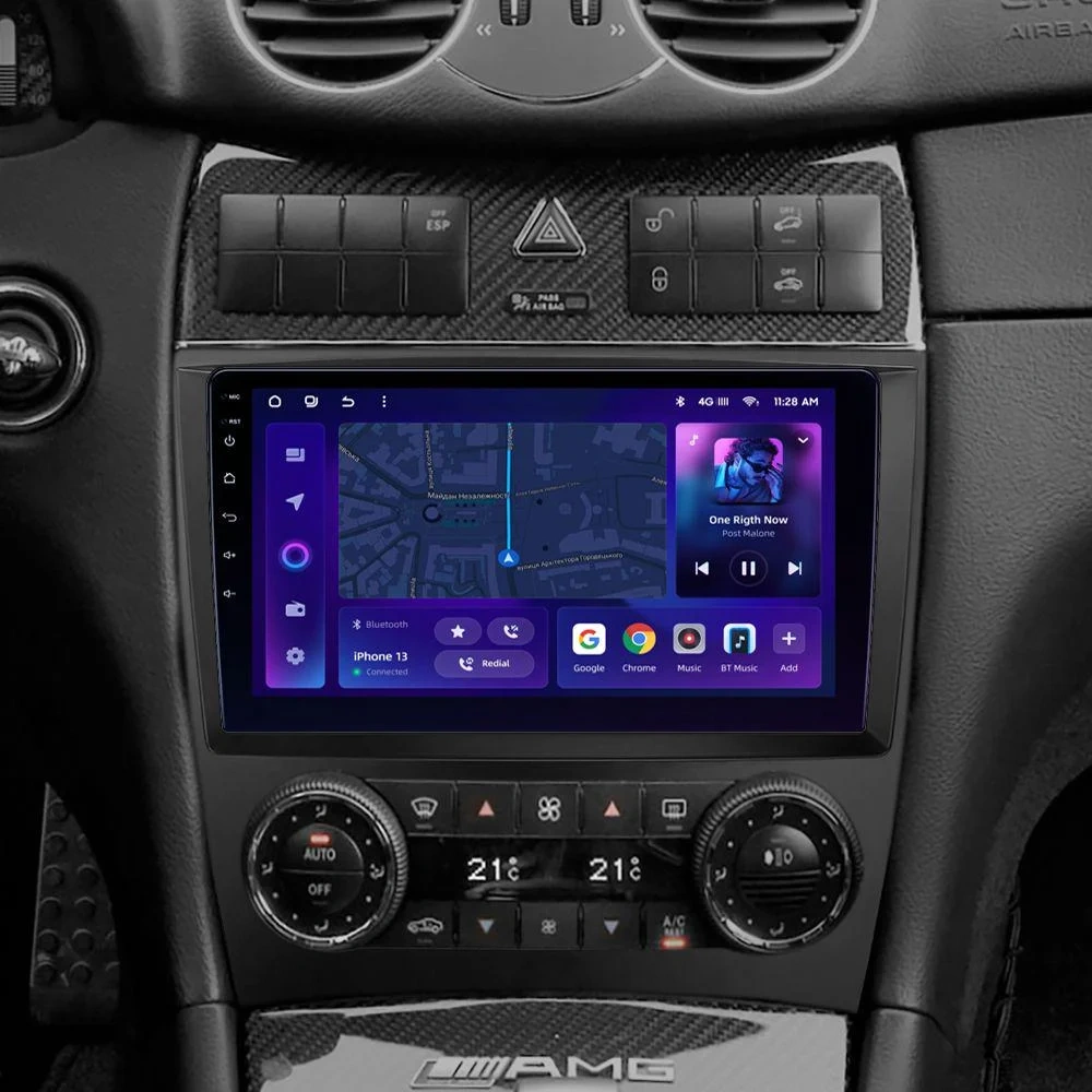 Navigatie Auto MOSS M2 Mercedes-Benz CL C216 2006-2014 4+64GB 9" IPS Octa-core 1.6Ghz, Android 4G Bluetooth 5.1 DSP [2]