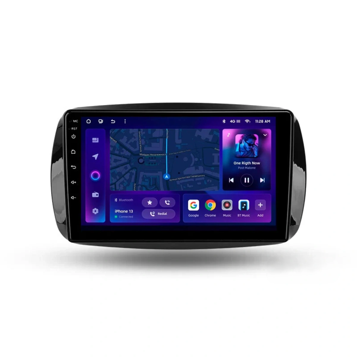 Navigatie Auto MOSS M2 Mercedes-Benz Fortwo 2014-2023 4+64GB 9" IPS Octa-core 1.6Ghz, Android 4G Bluetooth 5.1 DSP [1]