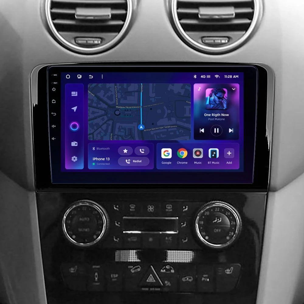 Navigatie Auto MOSS M2 Mercedes-Benz ML W164 2006-2011 4+64GB 9" IPS Octa-core 1.6Ghz, Android 4G Bluetooth 5.1 DSP [2]