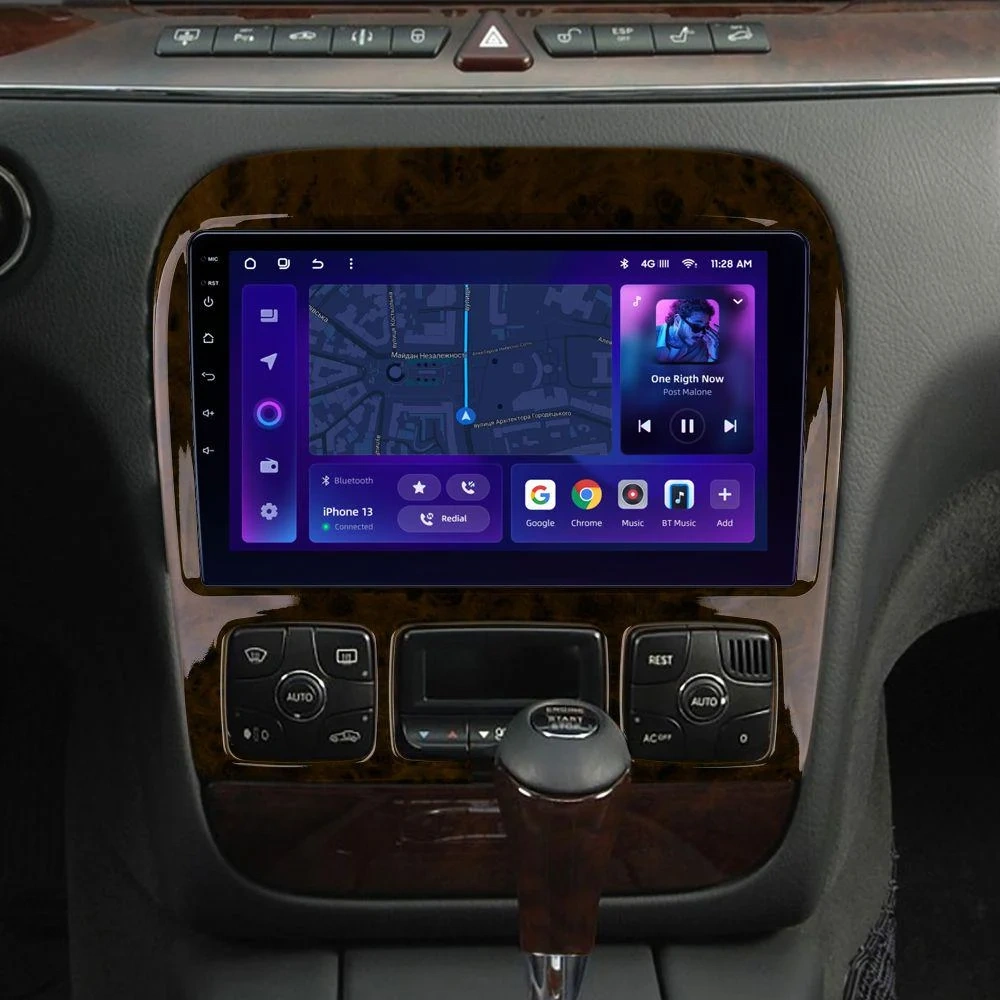 Navigatie Auto MOSS M2 Mercedes-Benz S Class W220 1998-2005 4+32GB 9" IPS Octa-core 1.6Ghz, Android 4G Bluetooth 5.1 DSP [2]