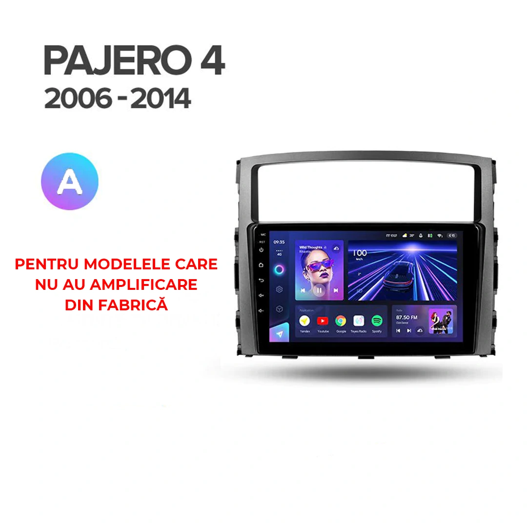 Navigatie Auto MOSS M2 Mitsubishi Pajero 4 V80 2006-2021 4+32GB 9" IPS Octa-core 1.6Ghz, Android 4G Bluetooth 5.1 DSP [6]