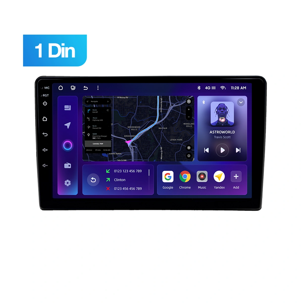 Navigatie Auto MOSS M2 Nissan Navara 3 D40 2004-2010 4+64GB 9" IPS Octa-core 1.6Ghz, Android 4G Bluetooth 5.1 DSP [1]
