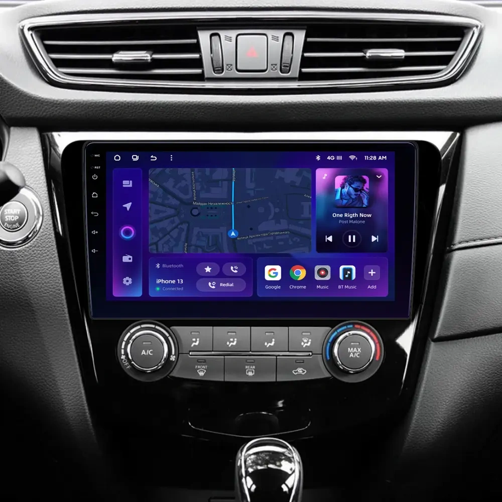 Navigatie Auto MOSS M2 Nissan Qashqai 2 J11 2013-2017 4+64GB 10" IPS Octa-core 1.6Ghz, Android 4G Bluetooth 5.1 DSP [2]