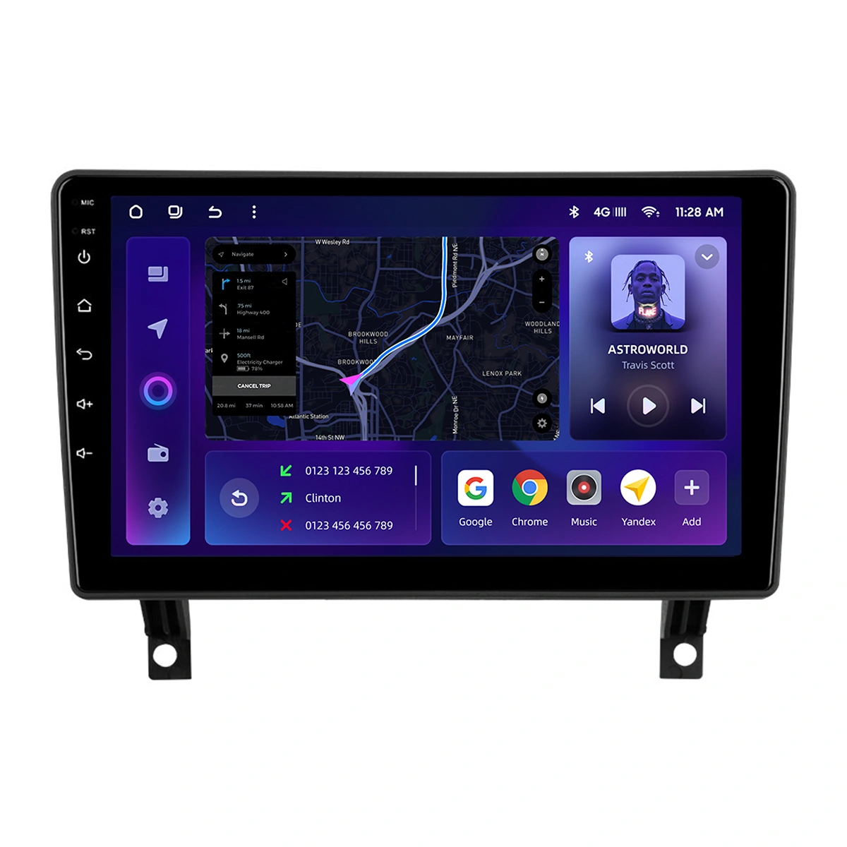 Navigatie Auto MOSS M2 Opel Antara 2006-2017 4+64GB 9" IPS Octa-core 1.6Ghz, Android 4G Bluetooth 5.1 DSP [1]