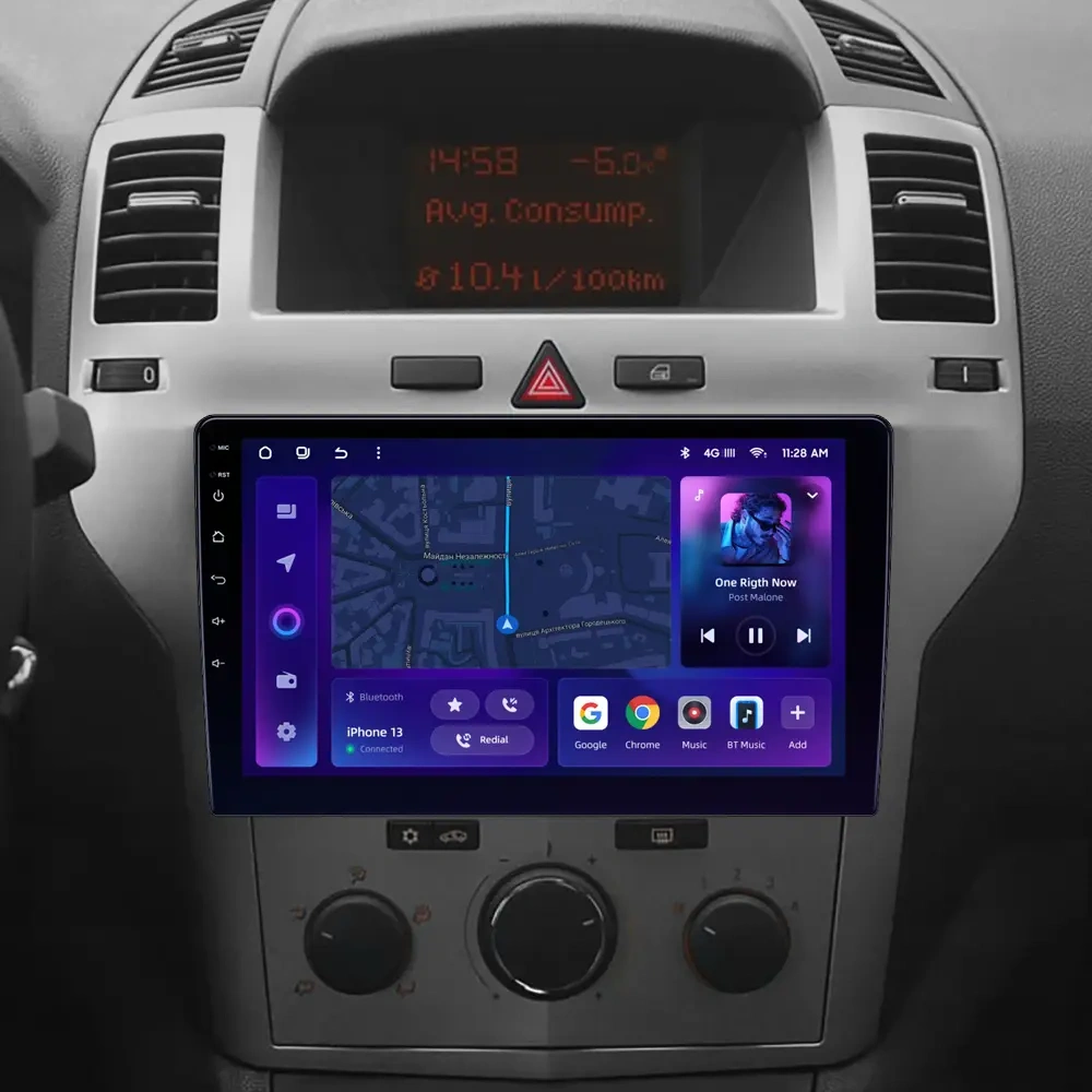 Navigatie Auto MOSS M2 Opel Astra H 2004-2014 4+64GB 9" IPS Octa-core 1.6Ghz, Android 4G Bluetooth 5.1 DSP [2]