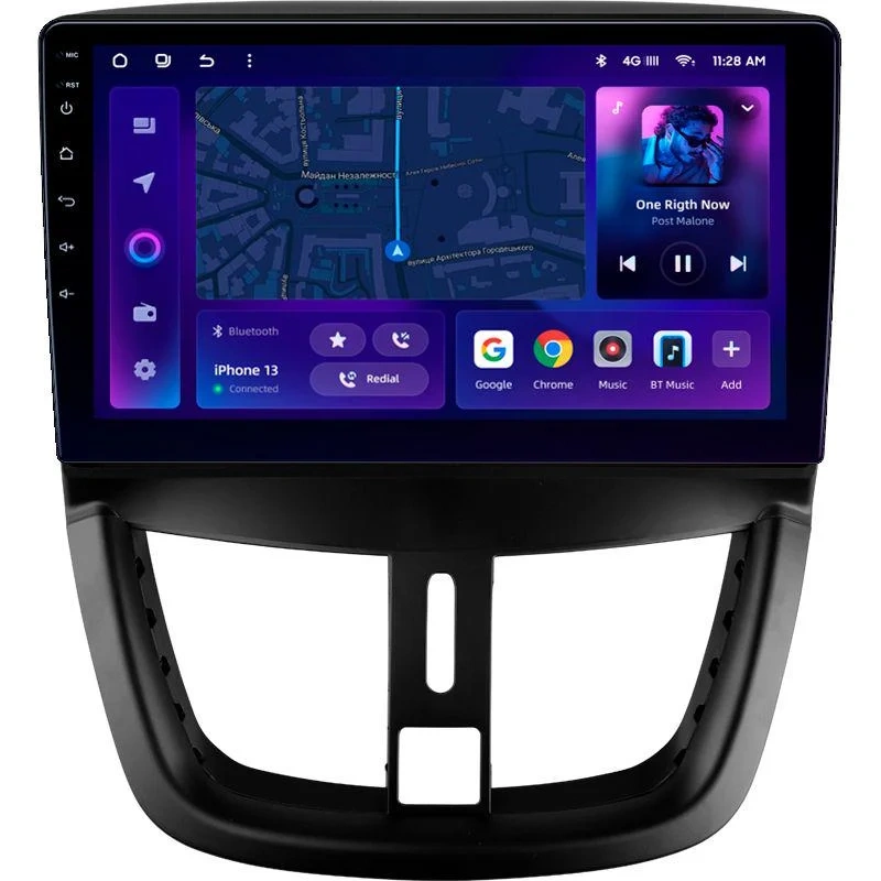 Navigatie Auto MOSS M2 Peugeot 207 2006-2015 4+64GB 9" IPS Octa-core 1.6Ghz, Android 4G Bluetooth 5.1 DSP [1]