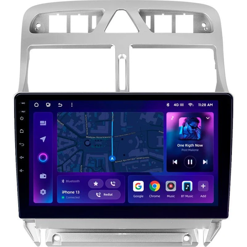 Navigatie Auto MOSS M2 Peugeot 307 2001-2008 4+32GB 9" IPS Octa-core 1.6Ghz, Android 4G Bluetooth 5.1 DSP [1]