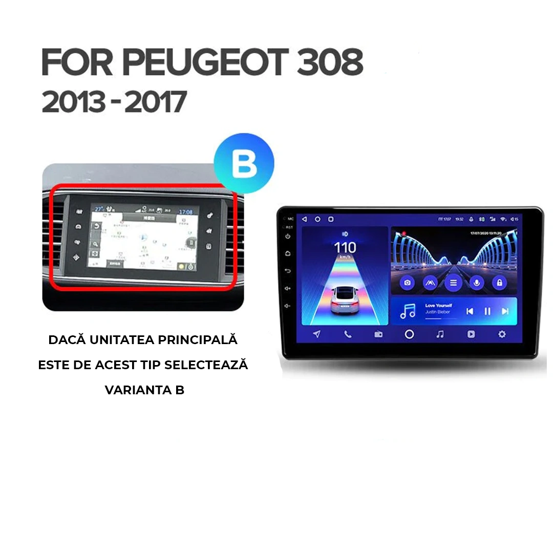 Navigatie Auto MOSS M2 Peugeot 308 2013-2017 4+32GB 9" IPS Octa-core 1.6Ghz, Android 4G Bluetooth 5.1 DSP [7]